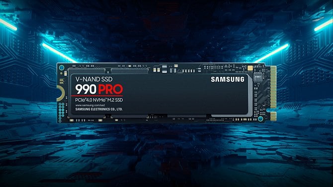 Samsung vydává 4TB SSD 990 Pro. V obchodech už je za výrazně méně, než je oficiální cena