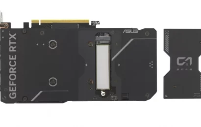 Asus vydává grafiku GeForce RTX 4060 Ti Dual SSD se slotem M.2. Podporuje PCIe 5.0 i risery