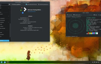 KDE Plasma 6.1 na 10 let starém Intelu: svižnější, ale za cenu vyšší spotřeby